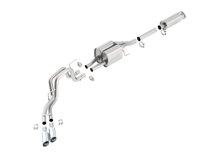 Touring Cat-Back Exhaust System <br> 2010-2014 Ford F-150 SVT Raptor