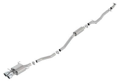 S-Type Cat-Back Exhaust System <br> 17-20 Honda Civic Si 1.5L L4 Coupe 2-Door