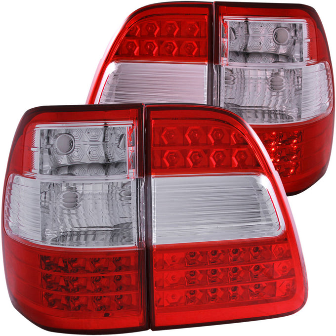 Red/Clear G2 LED Taillights <br> 98-05 Toyota Land Cruiser Fj