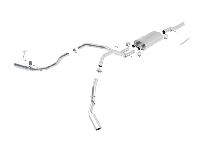 Touring Cat-Back Exhaust System <br> 09-13 Chevy 1500 GMC Sierra 1500 Standard Cab