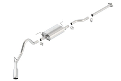 S-Type Cat-Back Exhaust System <br> 06-10 Toyota Tacoma 4L V6 Extended Cab