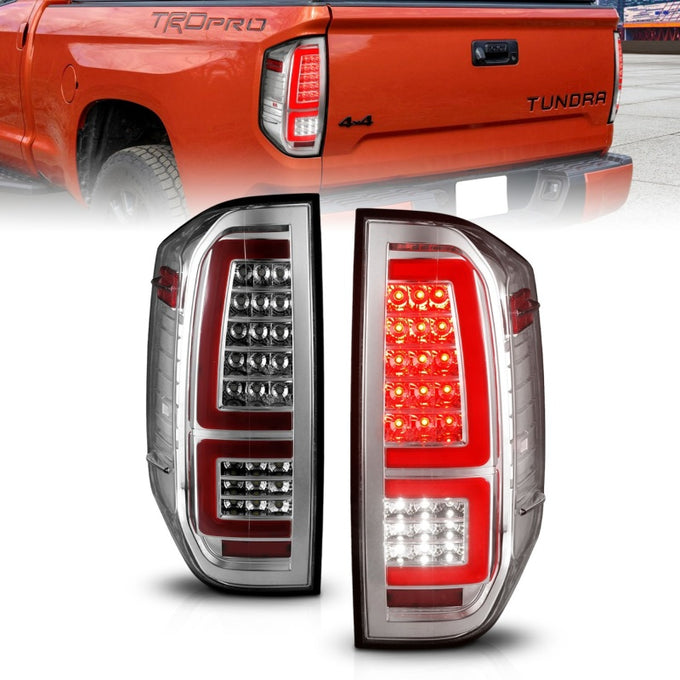 Chrome Housing LED Taillights <br> 14-21 Toyota Tundra
