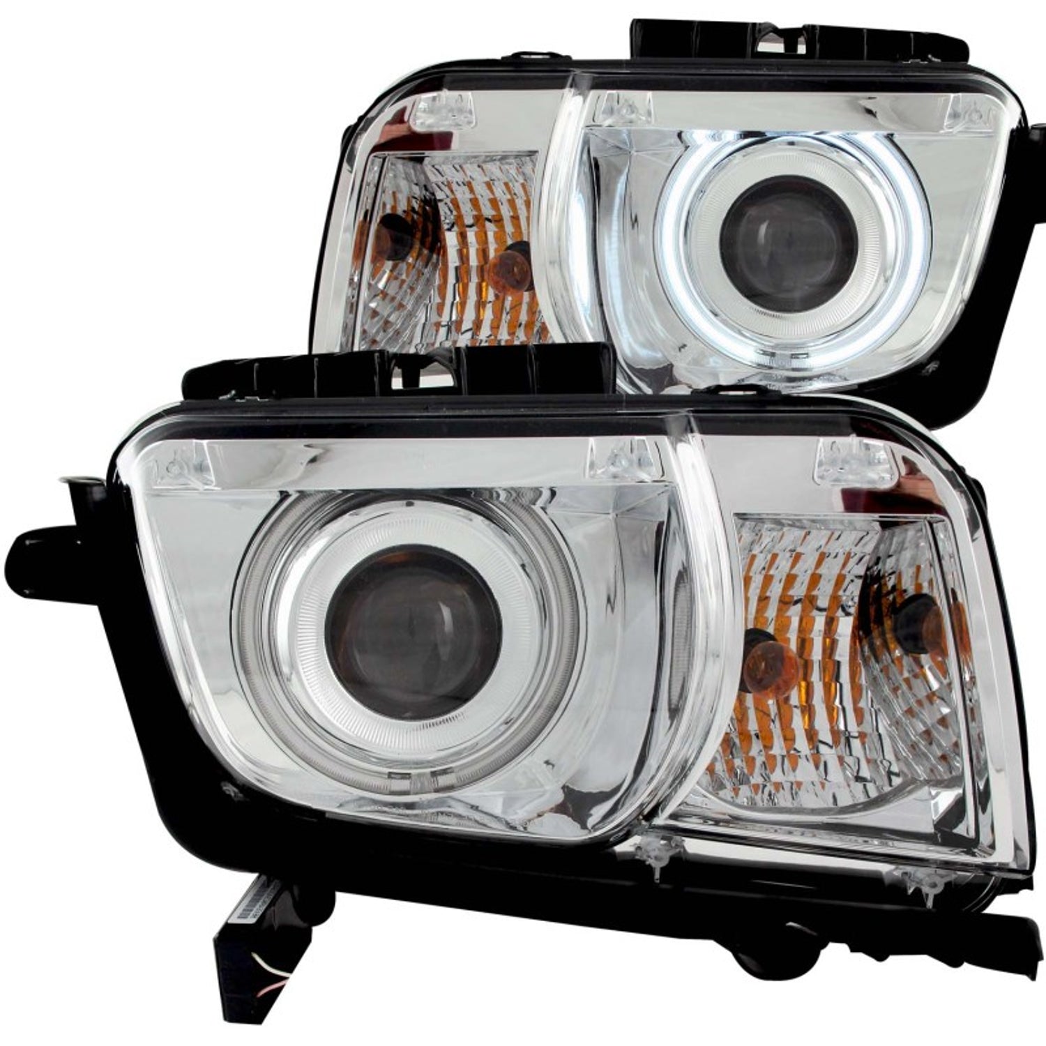 Chrome LED Halo Projector Headlights <br> 10-13 Chevy Camaro