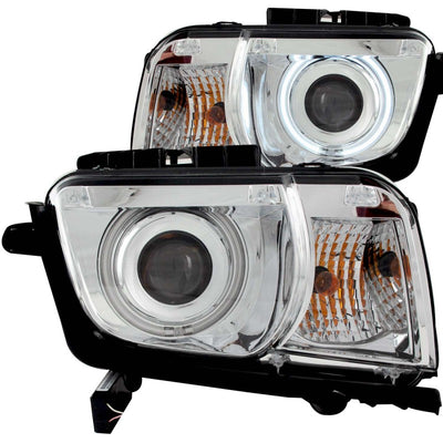 Chrome LED Halo Projector Headlights <br> 10-13 Chevy Camaro
