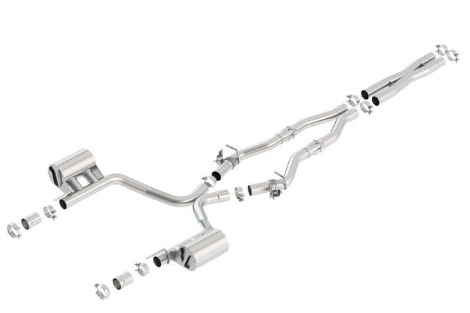 ATAK Cat-Back Exhaust System <br> 16-23 Dodge Challenger 5.7L V8 With MDS