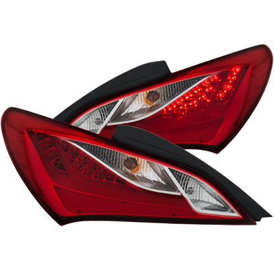 Red/Clear LED Taillights <br> 10-13 Hyundai Genesis