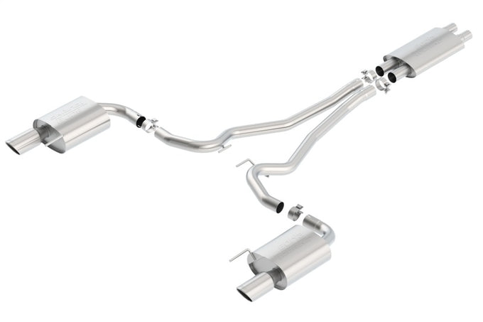 Touring Cat-Back Exhaust System <br> 15-17 Ford Mustang 5L V8