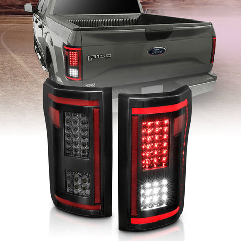 Smoke LED Taillights <br> 15-17 Ford F-150