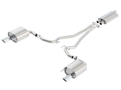 Touring Cat-Back Exhaust System <br> 15-19 Ford Mustang 2.3L