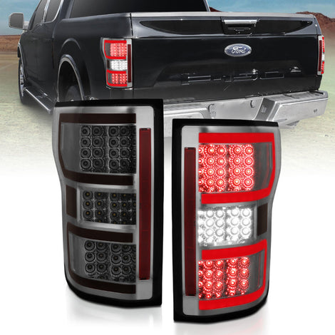 Smoke LED Taillights <br> 18-19 Ford F-150