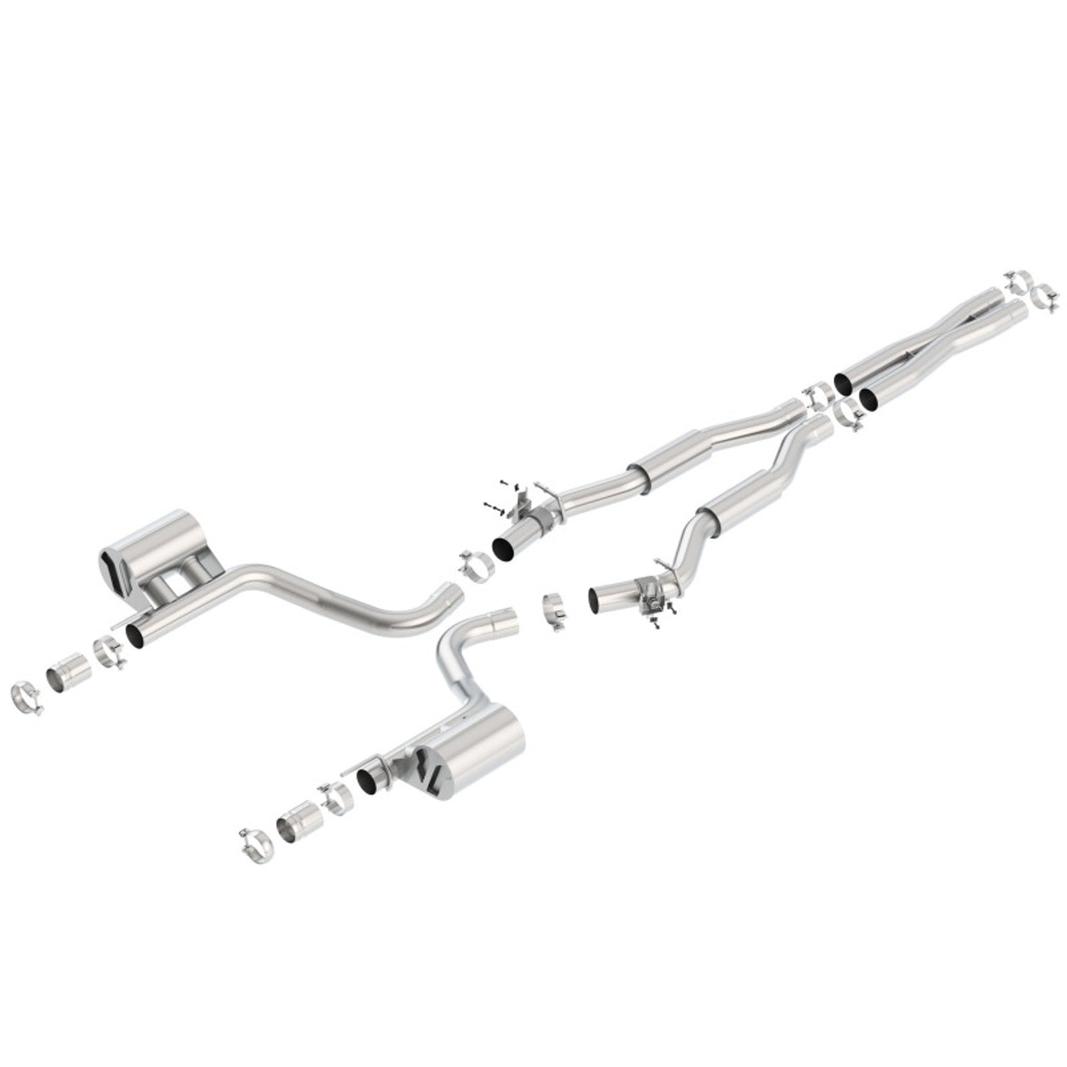 S-Type Cat-Back Exhaust System <br> 15-23 Dodge Challenger 6.4L V8 with MDS
