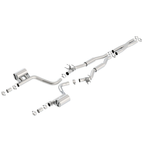 S-Type Cat-Back Exhaust System <br> 15-23 Dodge Challenger 6.4L V8 with MDS