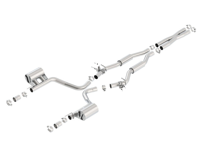 S-Type Cat-Back Exhaust System <br> 15-23 Dodge Challenger 6.4L V8 with MDS