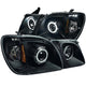 Black LED Halo Projector Headlights <br> 98-07 Lexus Lx470