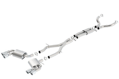 S-Type Cat-Back Exhaust System <br> 16-23 Chevy Camaro SS 6.2L V8