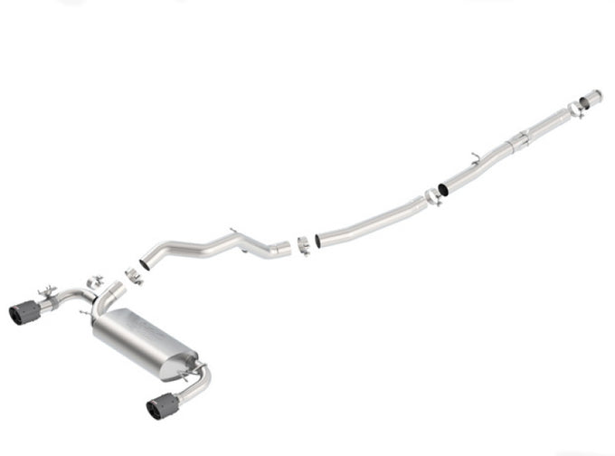 ATAK Cat-Back Exhaust System <br> 16-18 Ford Focus RS With Sound Suppressing Valve