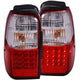 Red/Clear LED Taillights <br> 01-02 Toyota 4 Runner