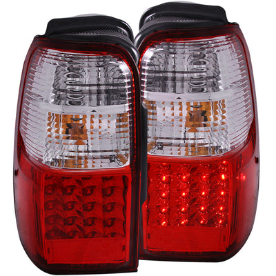 Red/Clear LED Taillights <br> 01-02 Toyota 4 Runner
