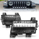 Chrome Housing Smoke Lens LED Sequential Signal Side Markers <br> 18-21 Jeep Wrangler