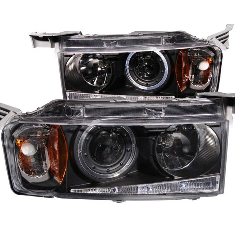 Black G2 LED Halo Projector Headlights <br> 04-07 Scion Xb