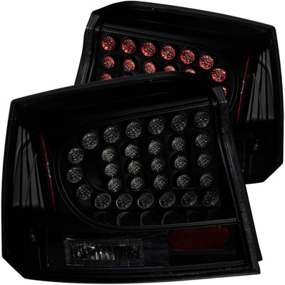Dark Smoke LED Taillights <br> 06-08 Dodge Charger