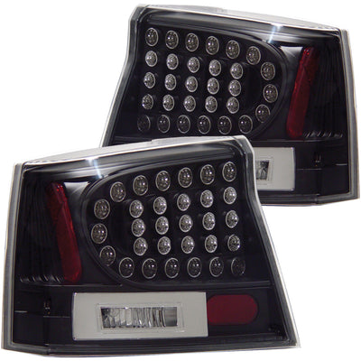Black LED Taillights <br> 06-08 Dodge Charger