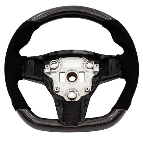 Carbon/Alcantara Steering Wheel Stitching<br> Tesla Model 3/ Model Y