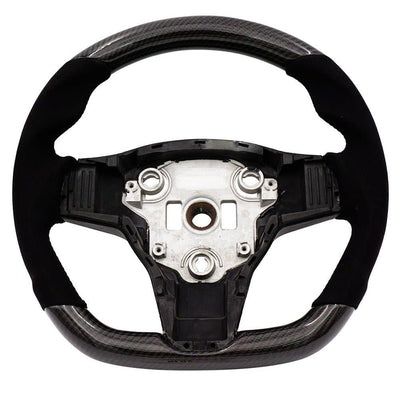 Carbon/Alcantara Steering Wheel Stitching<br> Tesla Model 3/ Model Y