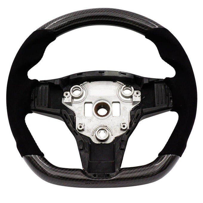 Carbon/Alcantara Steering Wheel Stitching<br> Tesla Model 3/ Model Y