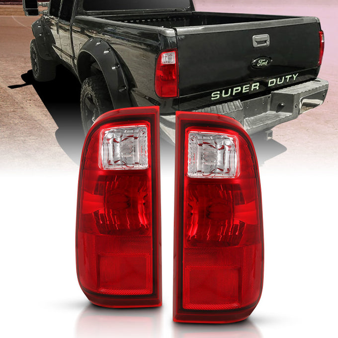 Red/Clear Lens Taillight <br> 08-16 Ford F-250