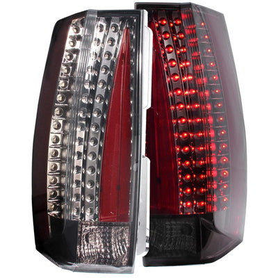 Smoke-Escalade Look LED Taillights <br> 07-14 Chevy Suburban, GMC Yukon/XL 1500