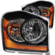 Black Crystal Headlights <br> 04-06 Dodge Durango