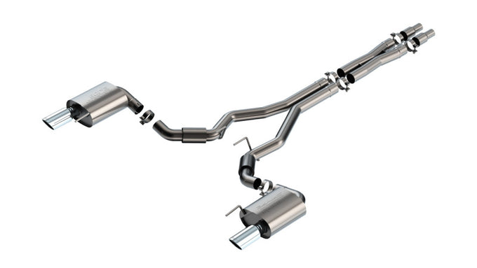 S-Type Cat-Back Exhaust System <br> 2024 Ford Mustang GT Coupe Without Active Exhaust