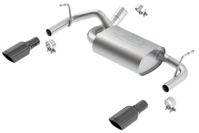 Touring Axle-Back Exhaust System <br> 12-17 Jeep Wrangler 3.6L 2018 Jeep Wrangler JK