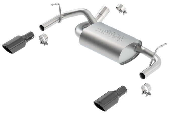 Touring Axle-Back Exhaust System <br> 12-17 Jeep Wrangler 3.6L 2018 Jeep Wrangler JK