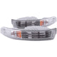 Chrome Parking Lights w/Amber Reflector<br> 94-97 Acura Integra
