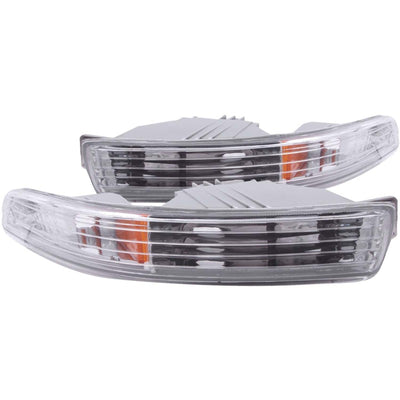 Chrome Parking Lights w/Amber Reflector<br> 94-97 Acura Integra