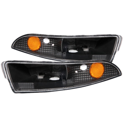 Black Parking Lights w/Amber Reflector<br> 93-02 Chevy Camaro