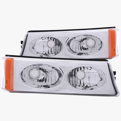 Chrome Crystal Parking Lights <br> 03-06 Chevy Silverado 1500 2500 3500