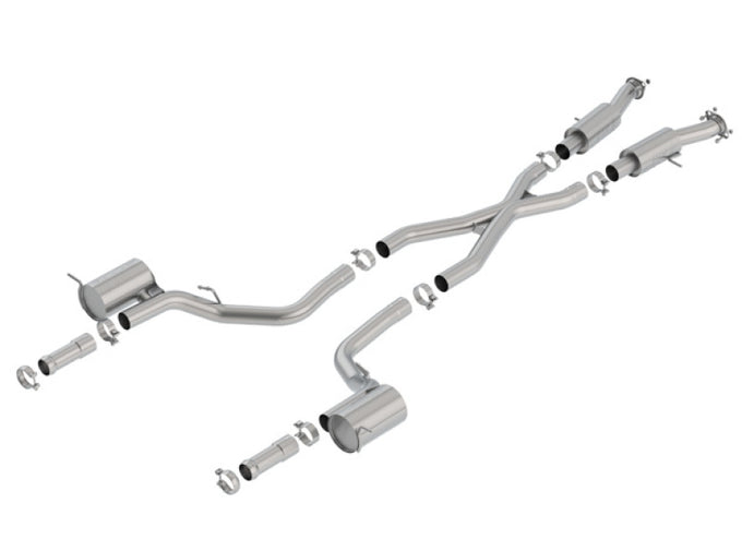 S-Type Cat-Back Exhaust System <br> 18-20 Jeep Grand Cherokee 6.2L V8