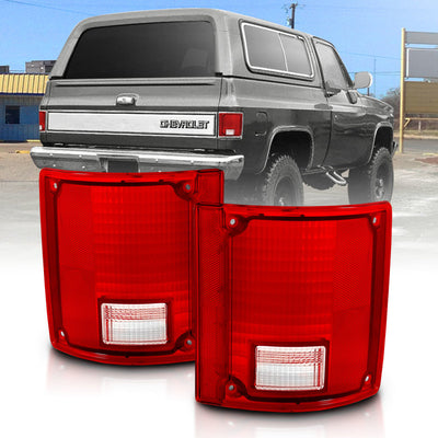 Red/Taillight w/o Chrome Trim <br>78-91 Chevy Blazer, GMC Jimmy