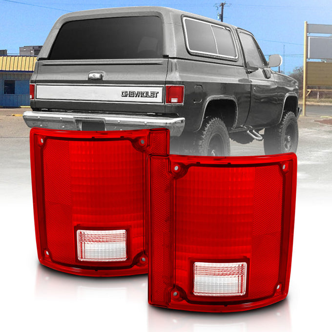Red/Taillight w/o Chrome Trim <br>78-91 Chevy Blazer, GMC Jimmy
