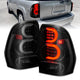 Black Smoke LED Tail Lights w/Light Bar <br>02-09 Chevy Trailblazer
