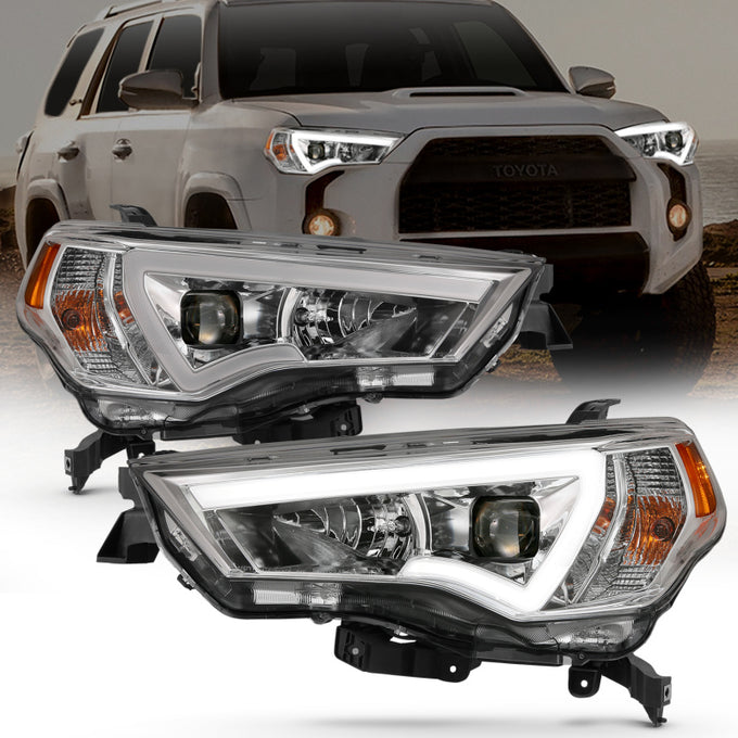 Plank Style Projector Headlights w/Amber Corner<br>14-18 Toyota 4 Runner