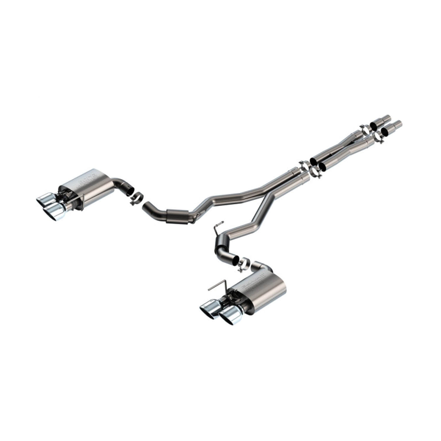 S-Type Cat-Back Exhaust System <br> 2024 Ford Mustang Dark Horse With Active Exhaust