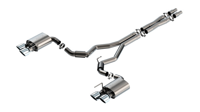 S-Type Cat-Back Exhaust System <br> 2024 Ford Mustang Dark Horse With Active Exhaust