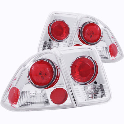 Chrome Taillights <br> 01-04 Honda Civic