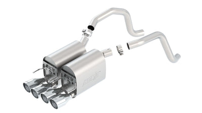 Touring Axle-Back Exhaust System <br> 06-07 Chevy Corvette Base 6L V8 2008 6.2L
