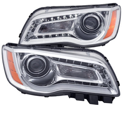 Chrome Projector Headlights Plank Style Design <br> 11-14 Chrysler 300