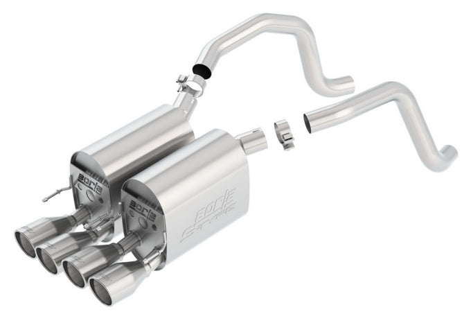 S-Type ll Axle-Back Exhaust System <br> 06-07 Chevy Corvette Base 6L V8 2008 6.2L